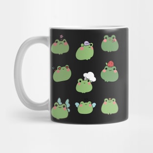 Frogs Doodle meme emoji  sticker - Classic Vintage Summer Mug